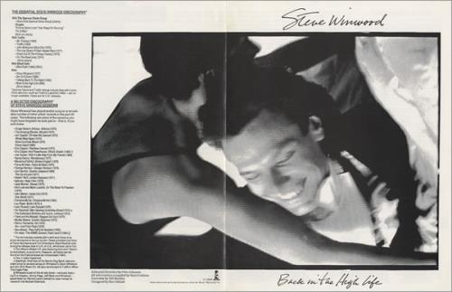 Steve Winwood Back In The High Life US Promo media press